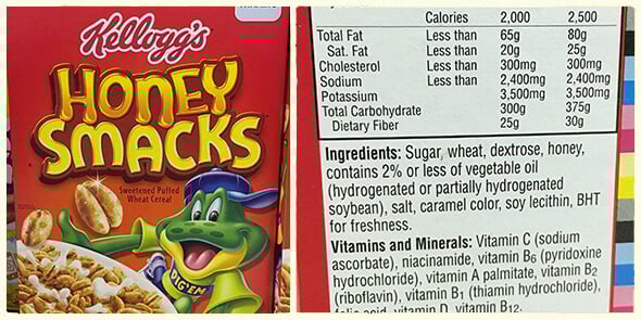 What's in your cereal on 100 Days of Real Food - honeysmacks