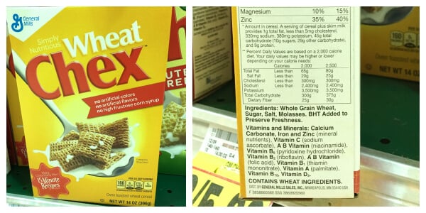 What's in Your Cereal on 100 Days of #RealFood - Wheat Chex
