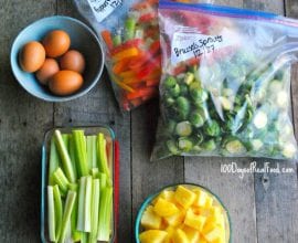 How Prep Food for the Week on 100 Days of #RealFood