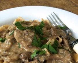 Beef Stroganoff on 100 Days of Real Food