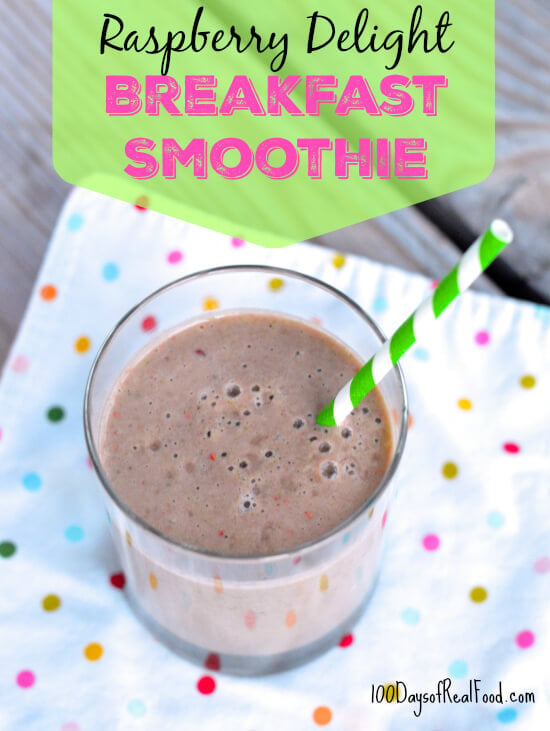 5-Minute Raspberry Banana Smoothie - Real Food Whole Life