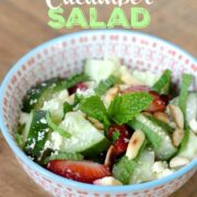 Strawberry Cucumber Salad on 100 Days of Real Food