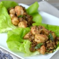 Shrimp and Lentil Lettuce Wraps on 100 Days of Real Food