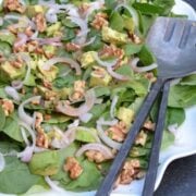 Spinach Salad with Walnuts and Thyme on 100 Days of Real Food