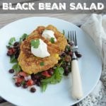 Tex-Mex Corn Fritters and Black Bean Salad on 100 Days of Real Food