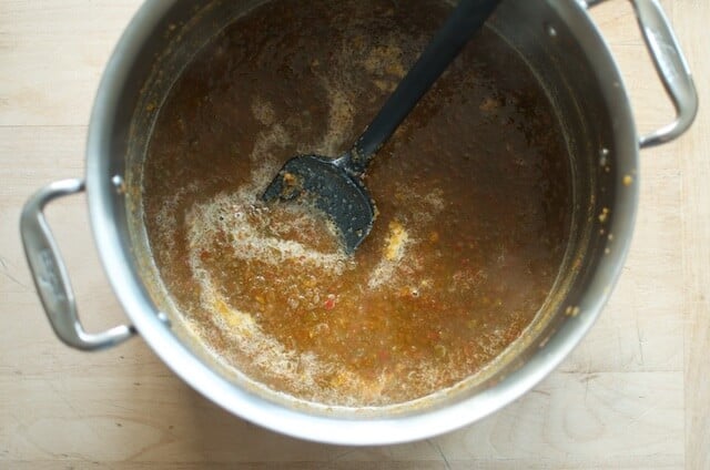 Honey Sweetened Pepper Jam from Naturally Sweet Food in Jars on 100 Days of Real Food