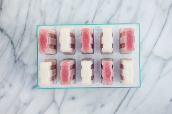 Strawberries and Coconut Cream Pops on 100 Days of Real Food