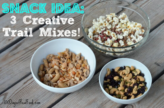 Snack Idea: 3 Creative Trail Mixes