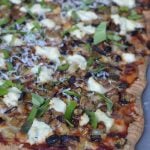 Roasted Veggie and Ricotta Pizza on 100 Days of Real Food