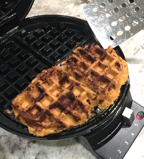 4 Fun Things to Try in your Waffle Maker - Cookie Dough - on 100 Days of Real Food