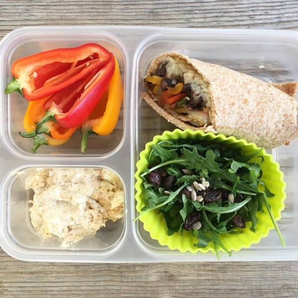 packed school lunch