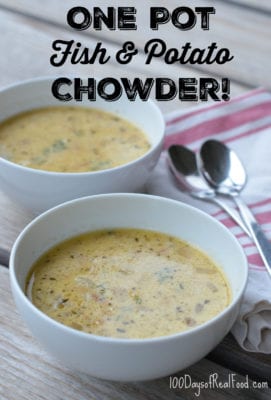 Fish and Potato Chowder - One Pot Meal!