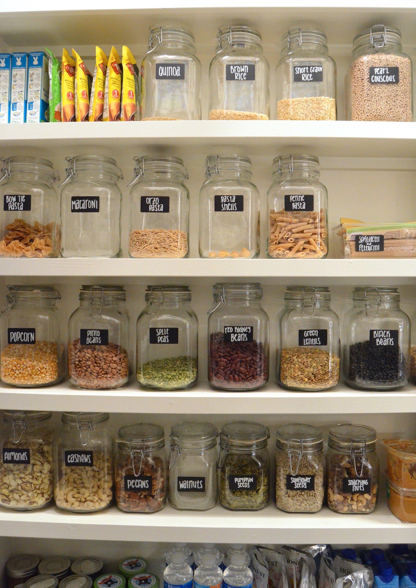 Big Pantry Redo After Photo on 100 Days of Real Food