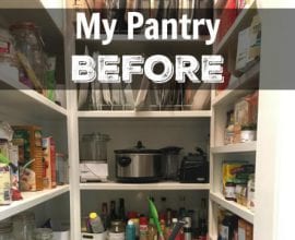 My BEFORE Pantry on 100 Days of Real Food