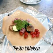 Pesto Chicken Grill Packets on 100 Days of Real Food