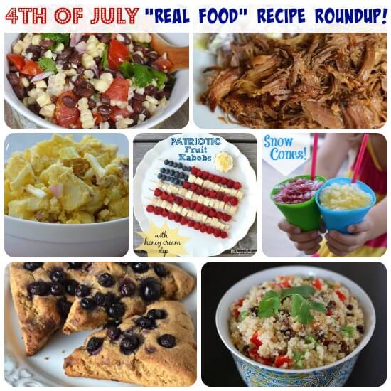 4th of July Real Food Recipe Roundup on 100 Days of Real Food