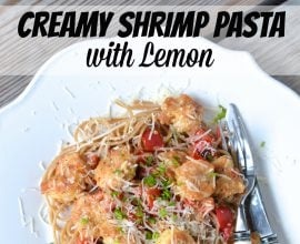Creamy Shrimp Pasta with Lemon
