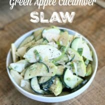 Green Apple Cucumber Slaw on 100 Days of Real Food Green Apple Cucumber Slaw on 100 Days of Real Food