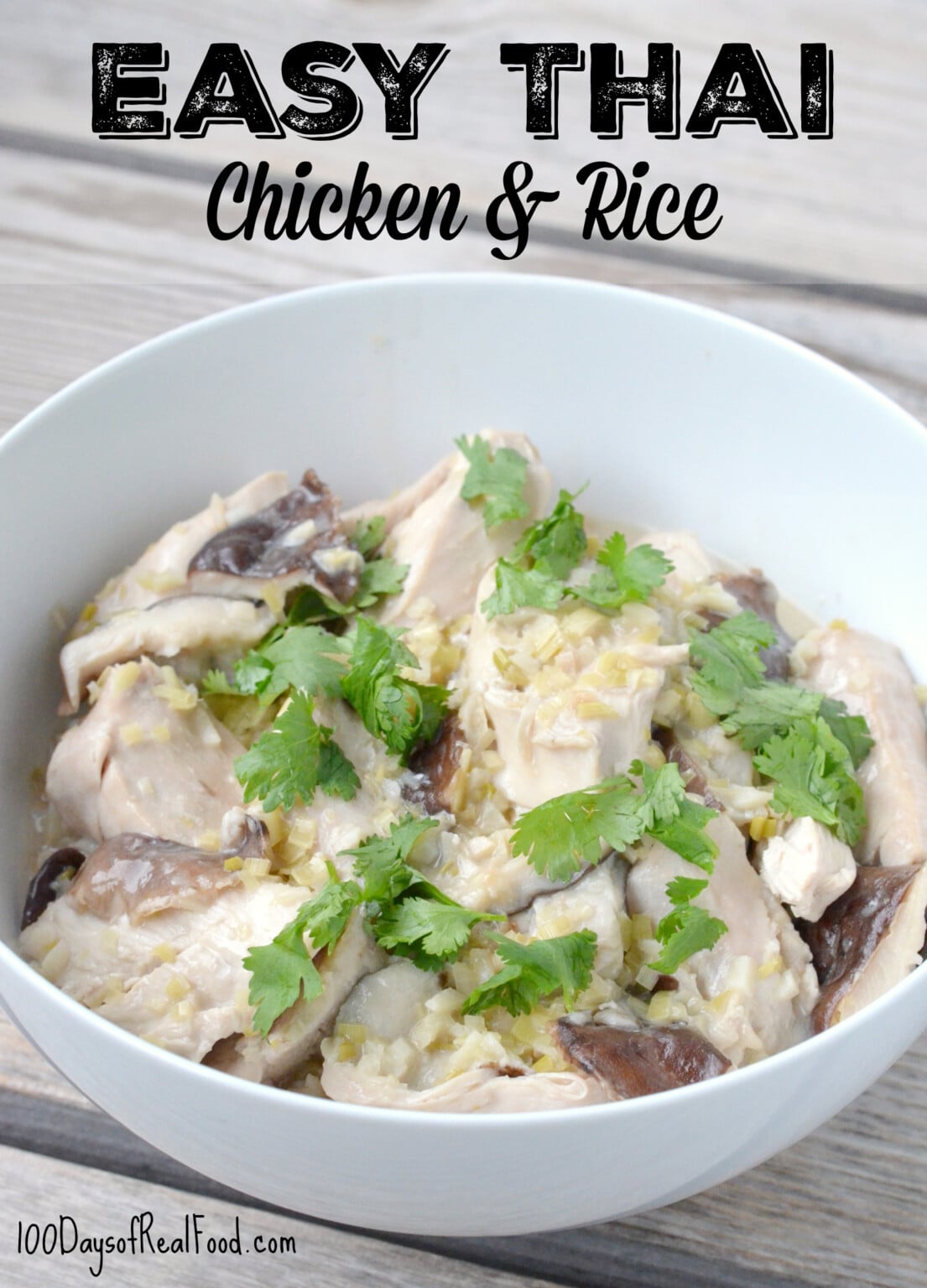 Thai Chicken Rice Risotto Easy Thai Chicken and Rice ⋆ 100 Days of Real Food