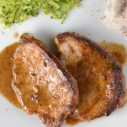 Creamy Braised Pork Chops (or Chicken)