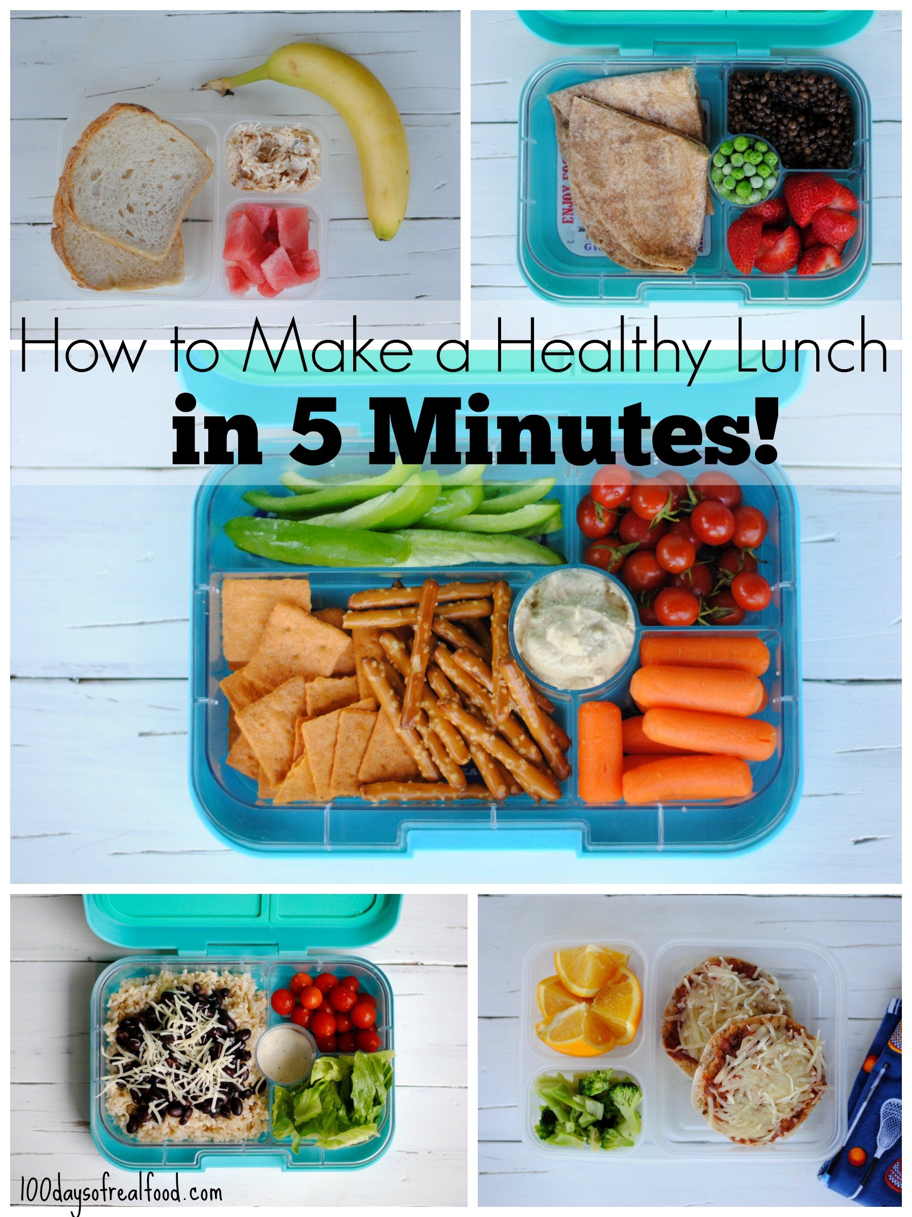 5 Healthy Packed Lunches in 5 Minutes ⋆ 100 Days of Real Food