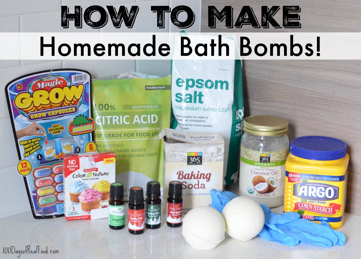 Ingredients to sales make bath bombs