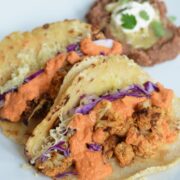 Smoky Cauliflower Tacos (with Blender Romesco Sauce) 2