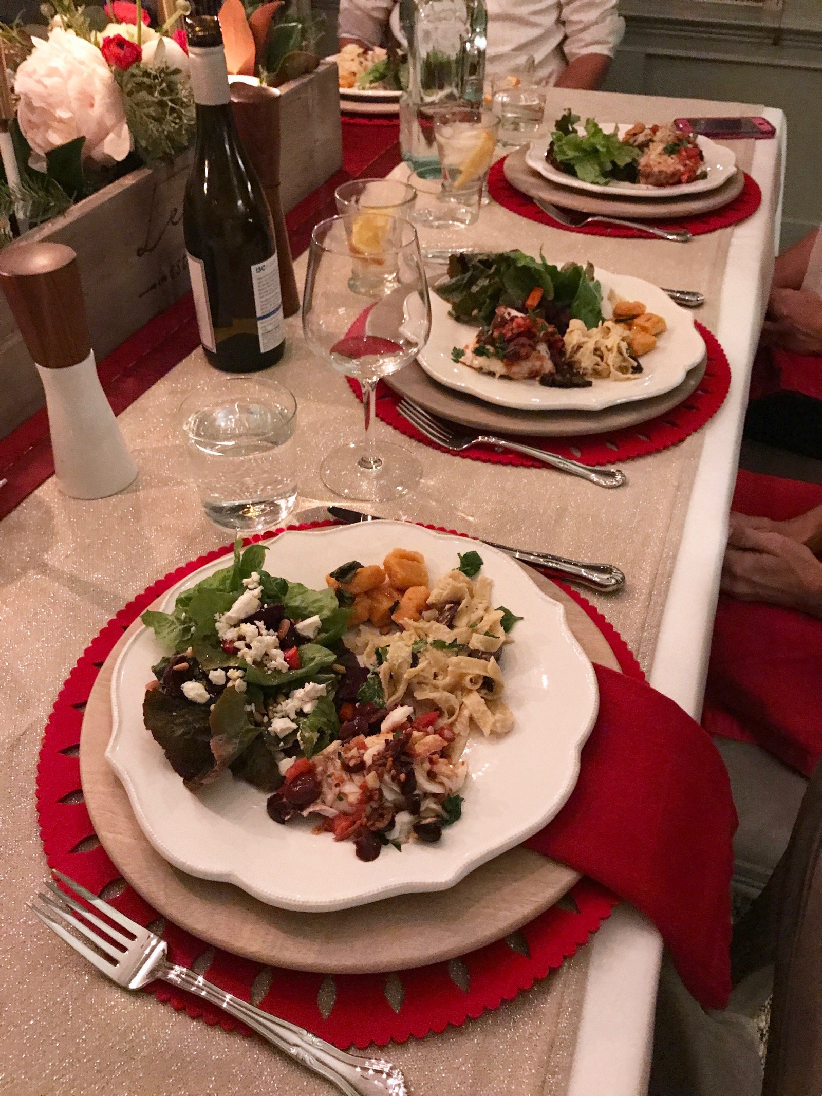 Our GF and DF Team Dinner on 100 Days of Real Food