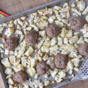 Sheet Pan Cumin Meatballs and Cauliflower