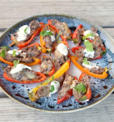 Stuffed Sweet Peppers on 100 Days of Real Food