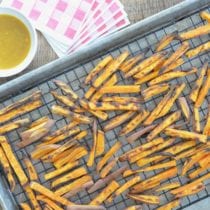 Baked Sweet Potato Fries on 100 Days of Real Food Baked Sweet Potato Fries on 100 Days of Real Food