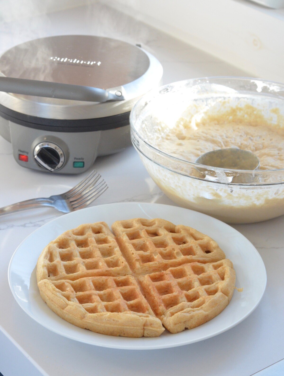 Best Belgian Waffles (traditional with yeast) » 100 Days of Real Food