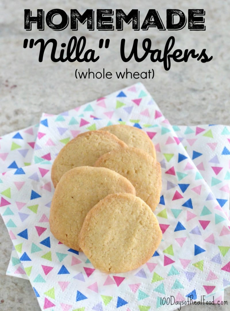 photo of homemade Nilla Wafers on 100 Days of Real Food