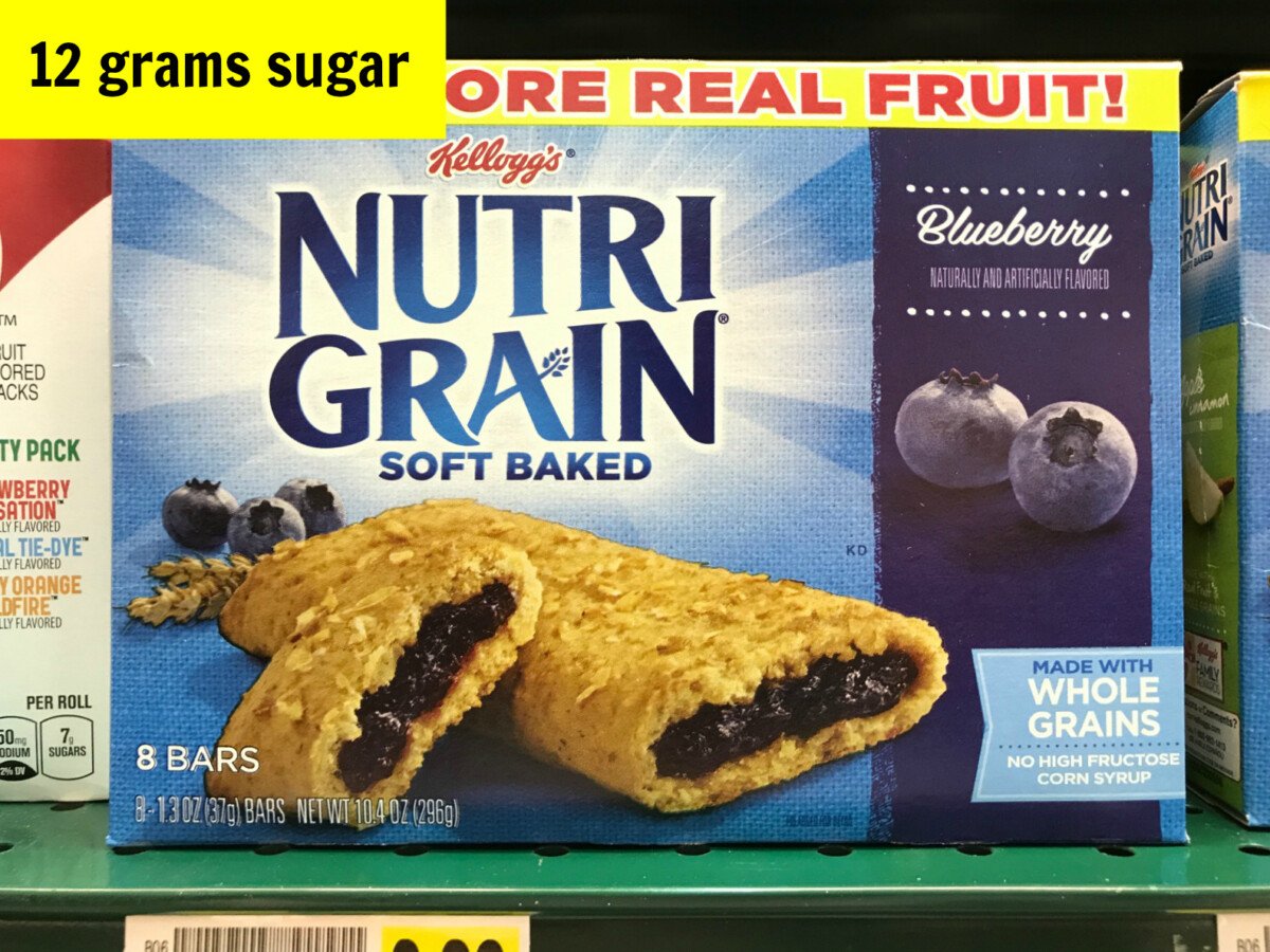 sugar in nutri grain bar