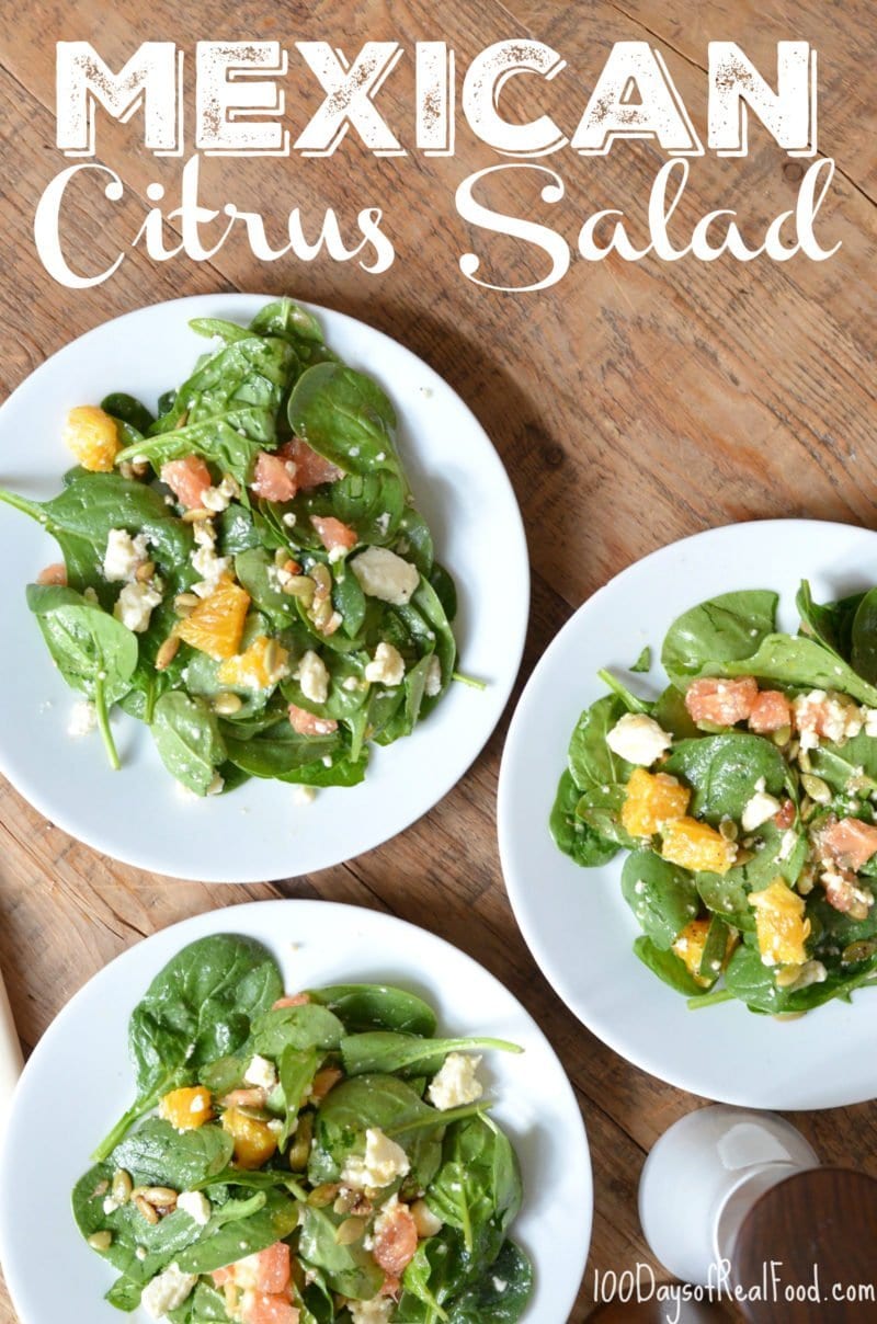 Mexican Citrus Salad on 100 Days of Real Food