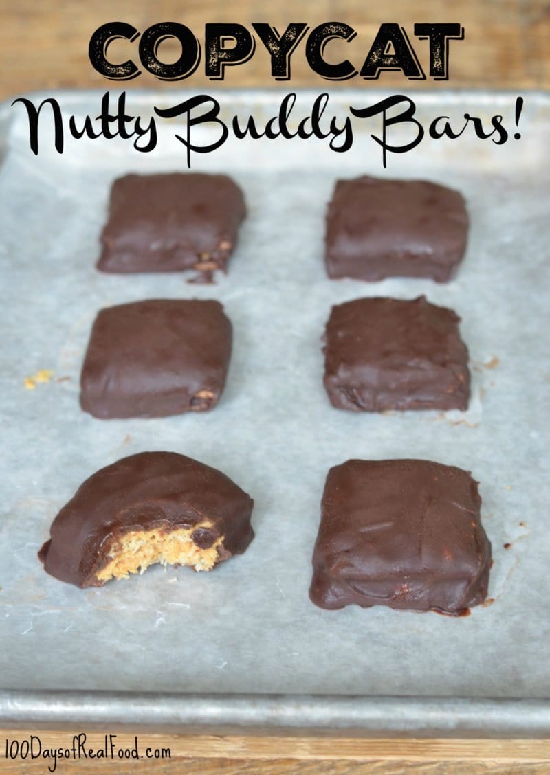 Copycat Nutty Buddy Bars on 100 Days of Real Food