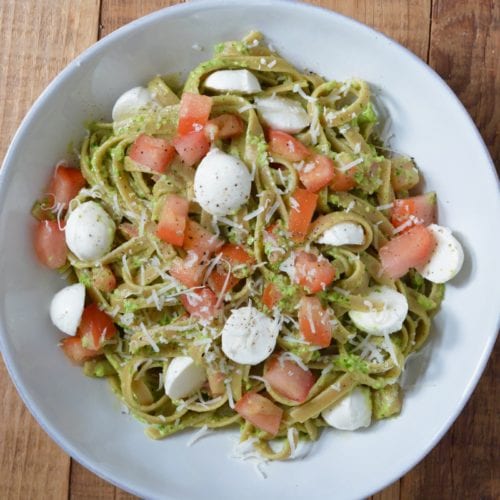 Tomato Basil Weeknight Pasta on 100 Days of Real Food
