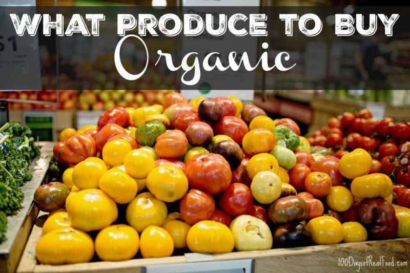 Produce to Buy Organic on 100 Days of Real Food