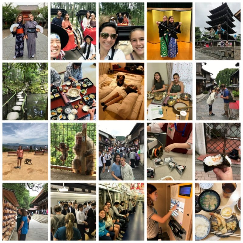 Japan trip collage on 100 Days of Real Food