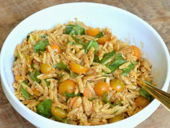 Pasta Salad with Red Pepper Pesto Pasta Salad with Red Pepper Pesto