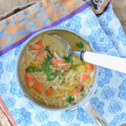 Chicken and Orzo Soup on 100 Days of Real Food