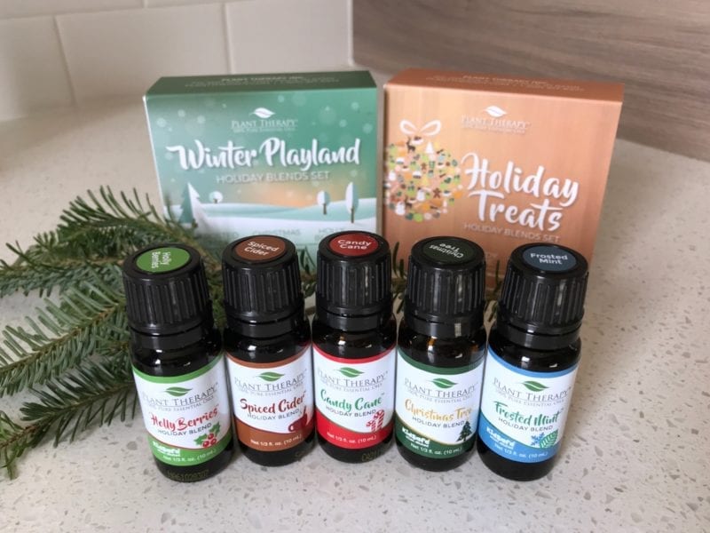 Homemade candles with essential oils