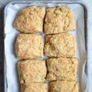 Cheddar Scallion Biscuits (Whole Wheat) on 100 Days of Real Food