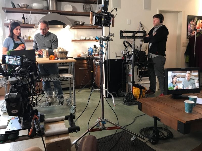 100 Days of Real Food shooting a commercial with Grassland