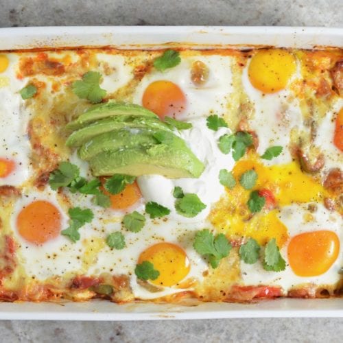 Huevos Rancheros Casserole on 100 Days of Real Food