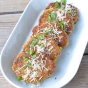 Crispy Pesto Quinoa Cakes on 100 Days of Real Food