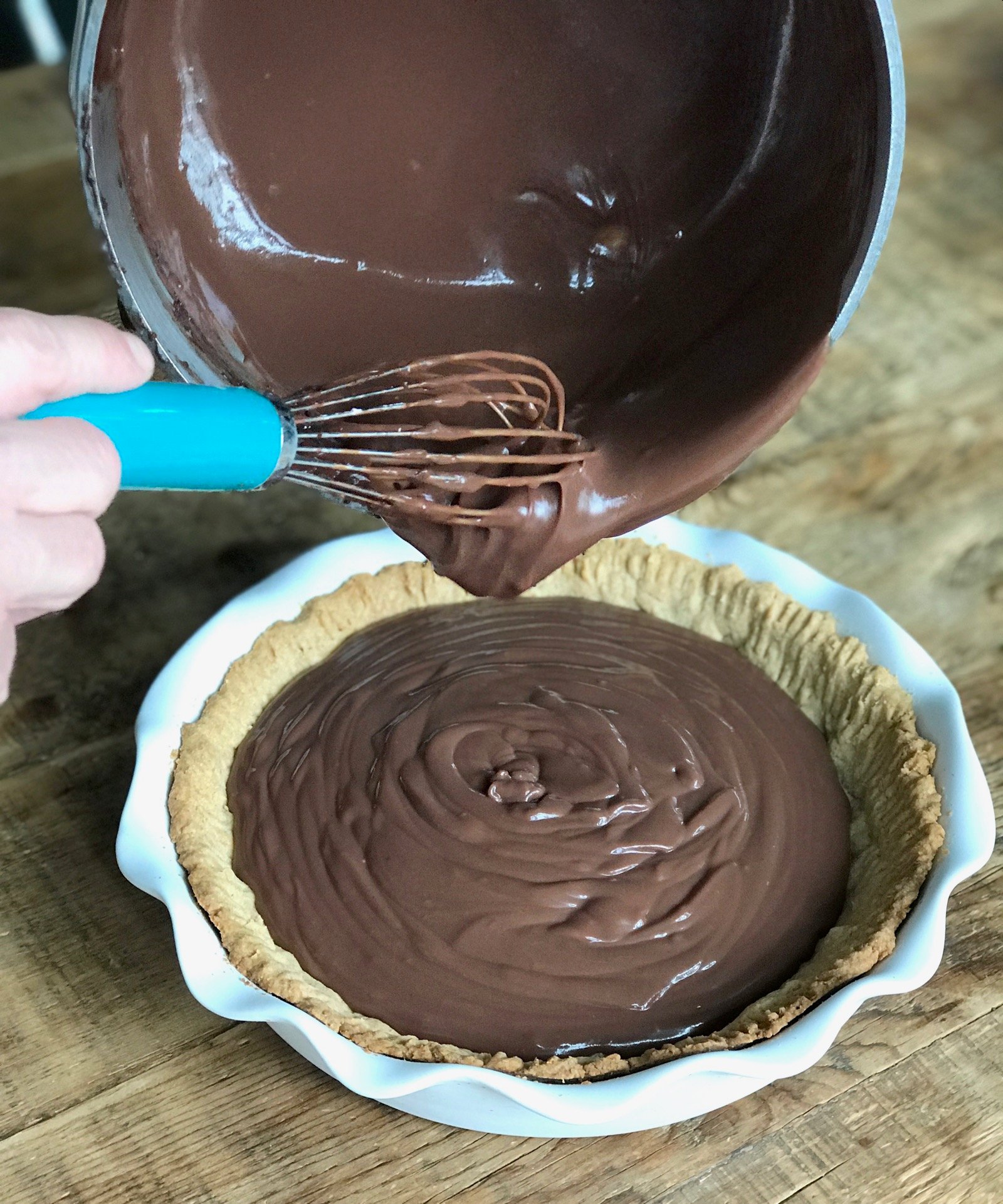 Homemade Chocolate Pudding Pie (YUM!) ⋆ 100 Days of Real Food
