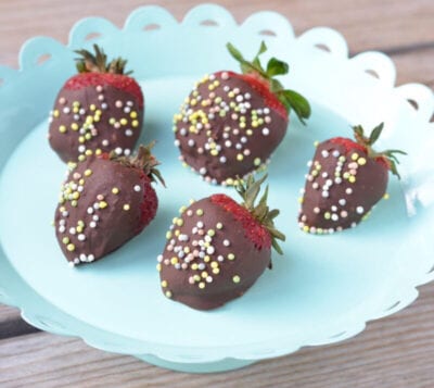 homemade chocolate covered strawberries