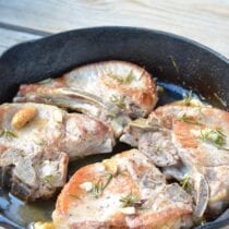 Rosemary & Roasted Garlic Pork Chop Recipe