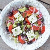 Traditional Greek Salad on 100 Days of Real Food